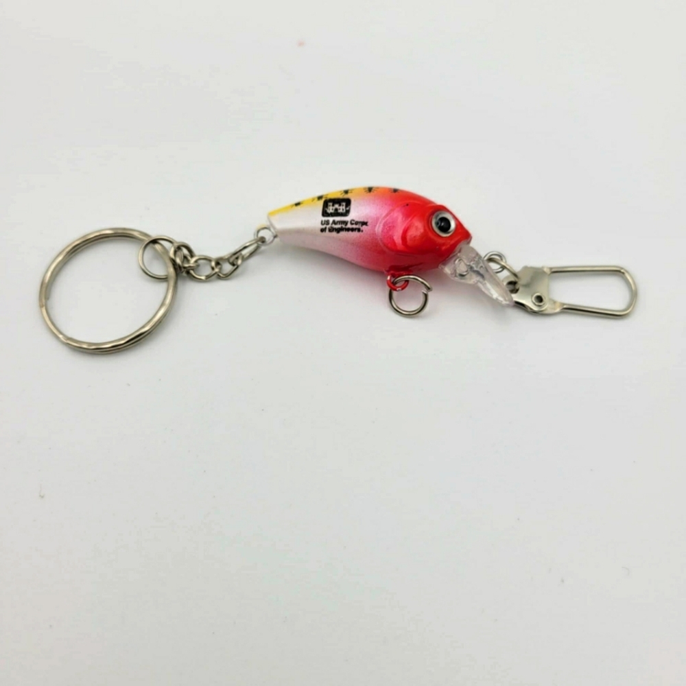 Vibrant Fishing Lure Keychain U.S. Army Corps of Engineers